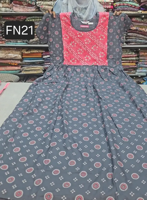 Feeding Frock Nighty / Maxi Gown | FN21
