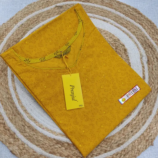 Pranjul Pure Cotton Straight Kurti | PK570