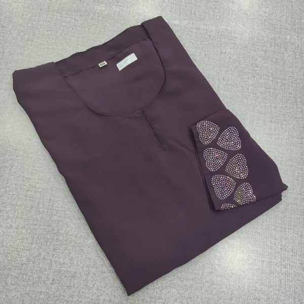 Premium Almas Burkha with Stone Work | BK49