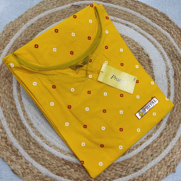 Pranjul Pure Cotton Straight Kurti | PK567