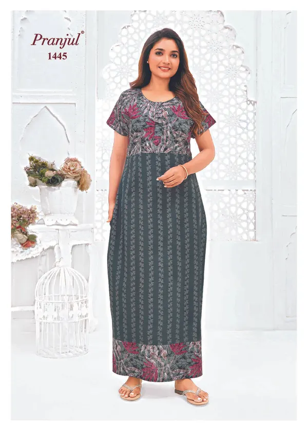 Pure Cotton Pranjul Nighty |PN1445