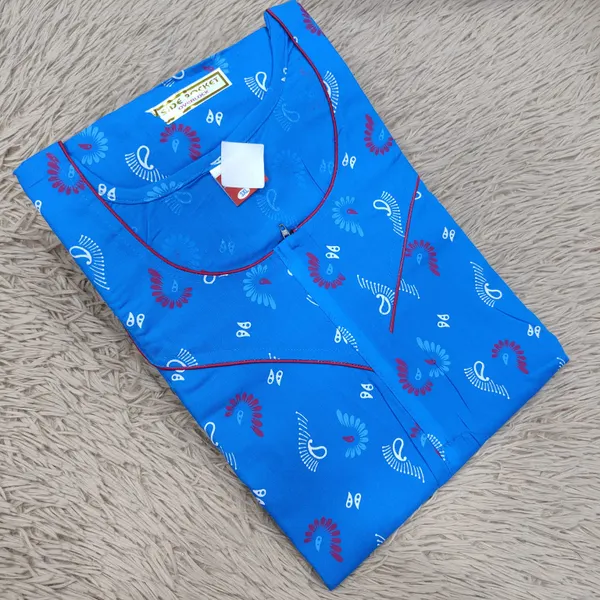 Premium Cotton Nighty 60 Inch Length | NT2937