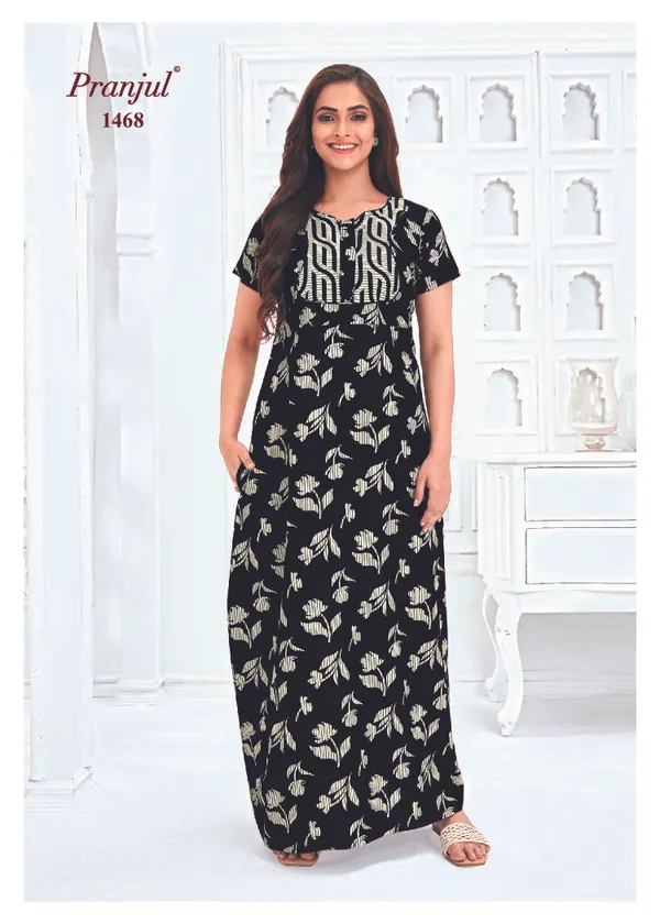 Pure Cotton Pranjul Nighty |PN1468