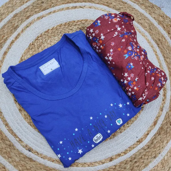 Premium Cotton Night Suit | NS472