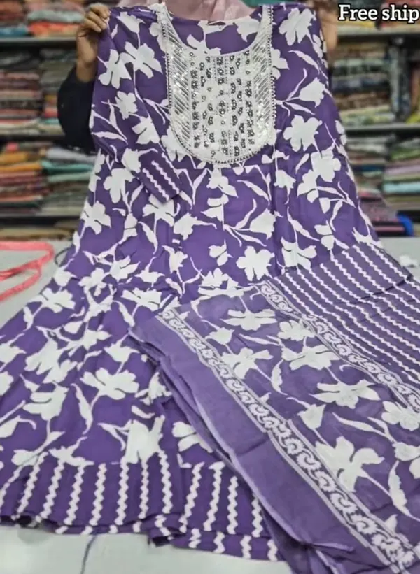 Kurti With Shawl | KS931