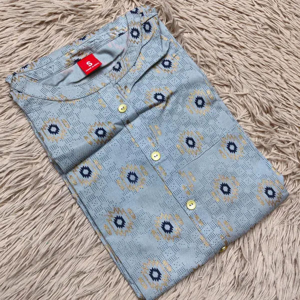 Premium Rayon Straight Kurti with Side Cut & Side Pockets |SD29