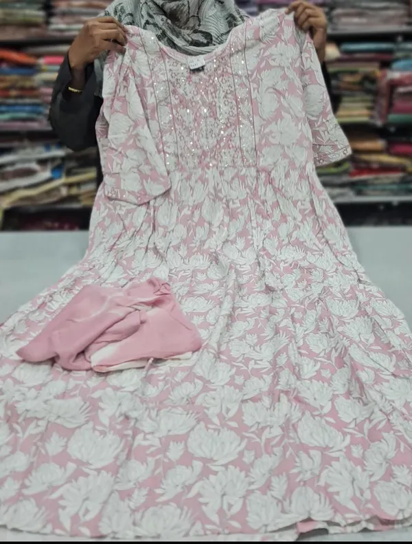 Anarkali Kurti with Dupatta | KS737