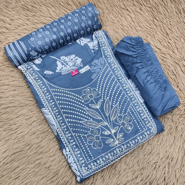 Anarkali Top Bottom Dupatta Set | TS3061