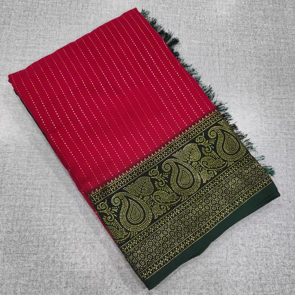 Chiffon Foil Printed Saree | SR74