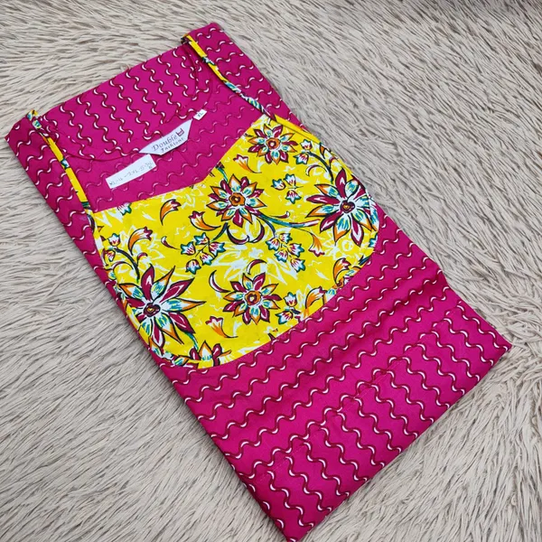 Premium Cotton Frock Style Nighty with Adjustable Rope & Side Pocket | NT3536