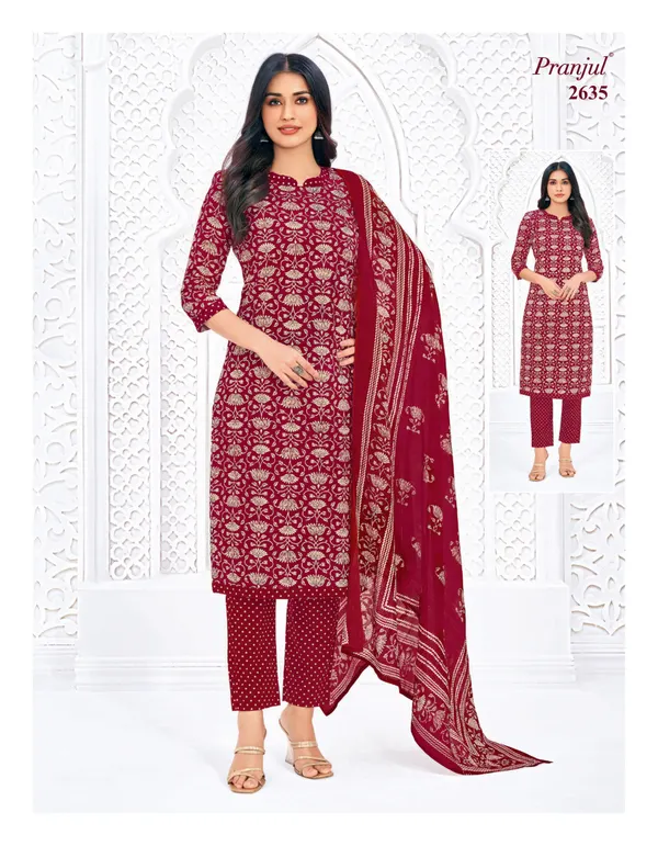 Pranjul Salwar Set with Straight Pant – Pure Cotton | SW2635