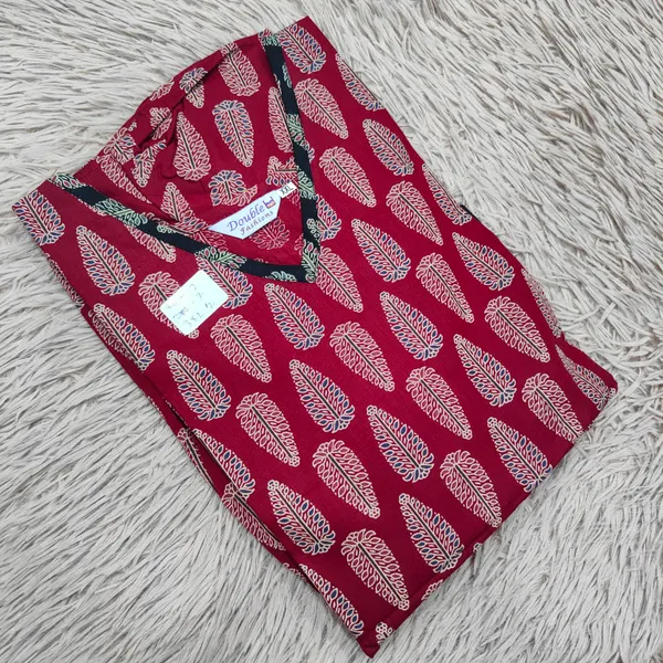 Premium Ajrak 60/60 Cotton Frock | AK1455