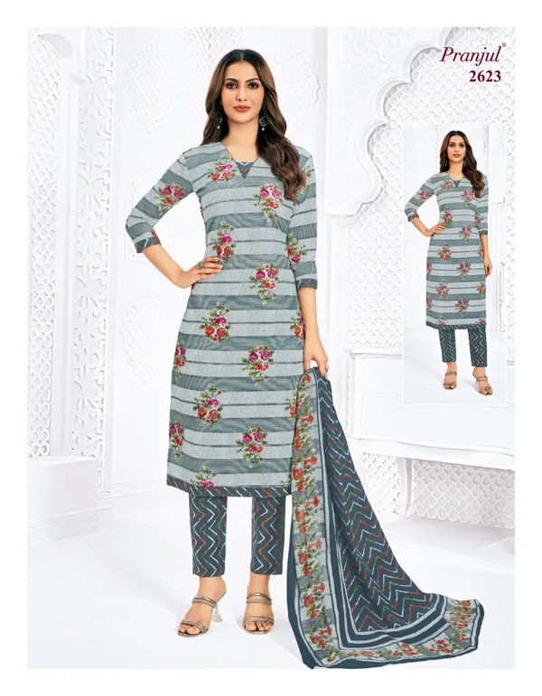 Pranjul Salwar Set with Straight Pant – Pure Cotton | SW2623