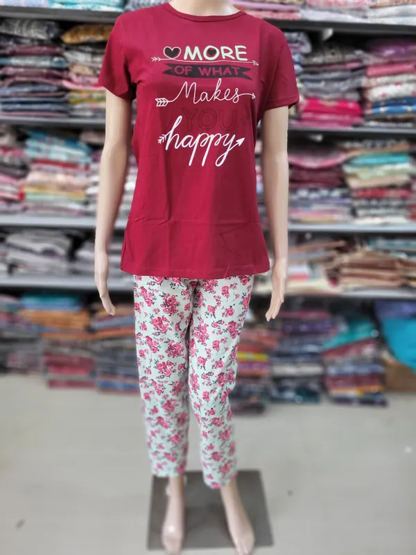 Premium Cotton Night Suit | NS187