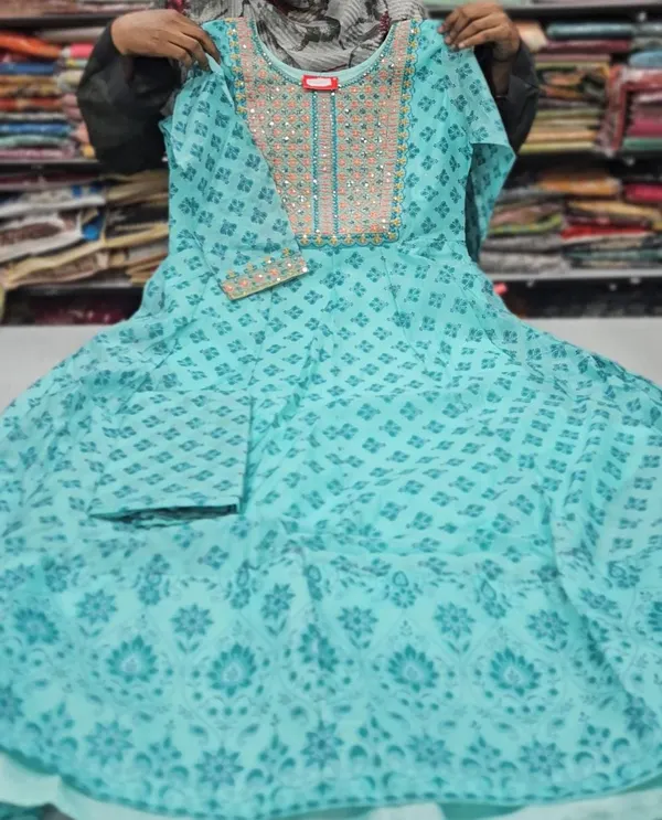 Anarkali Kurti with Dupatta | KS753