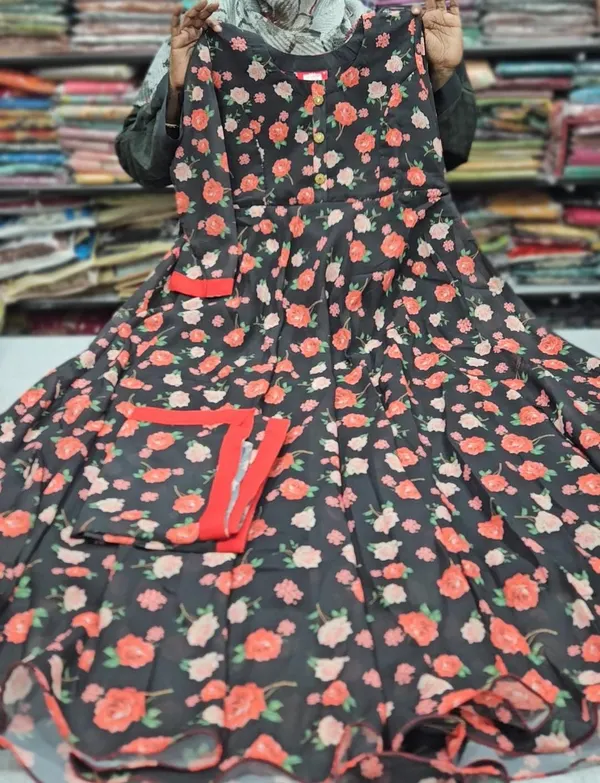 Anarkali Kurti with Dupatta | KS763