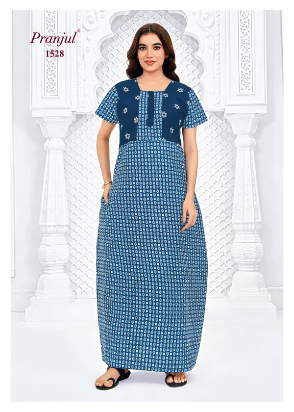 Pranjul Nighty Pure Cotton  | PN1528