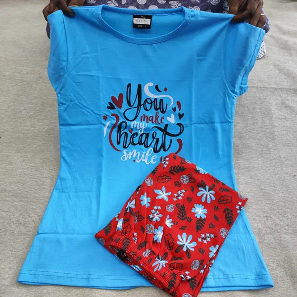 Premium Cotton Night Suit | NS427