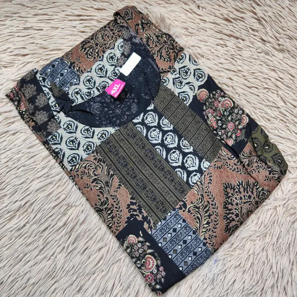 Premium Liquid Rayon Straight Kurti with Side Cut | SD04