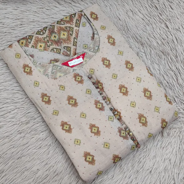 Silk Long Anarkali Kurti | AK1873