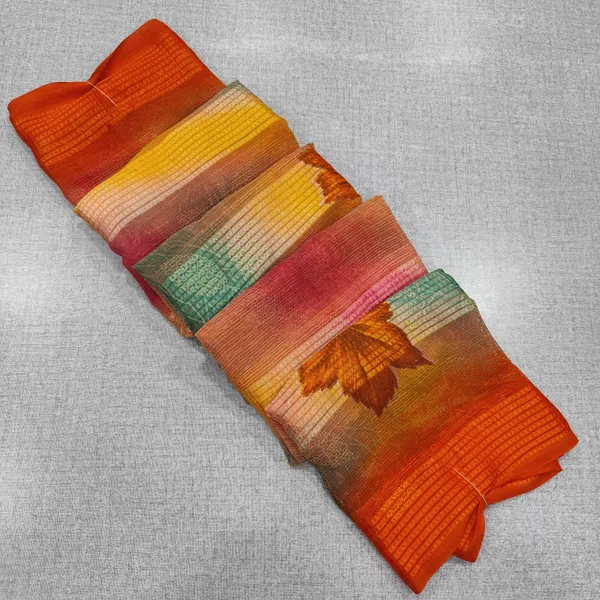 Premium Soft Multi colour Digital Chiffon Saree | SR94