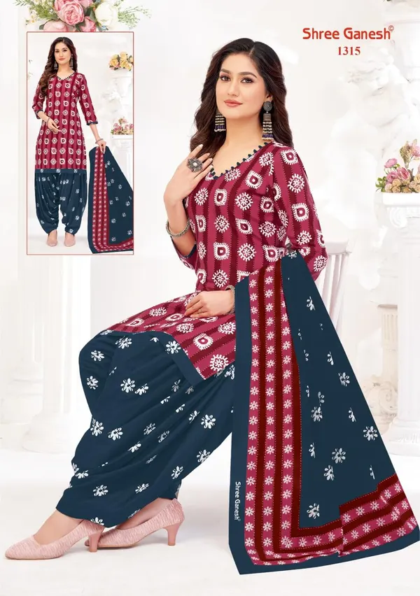Sree Ganesh Salwar With Patiyala Pant SP1315
