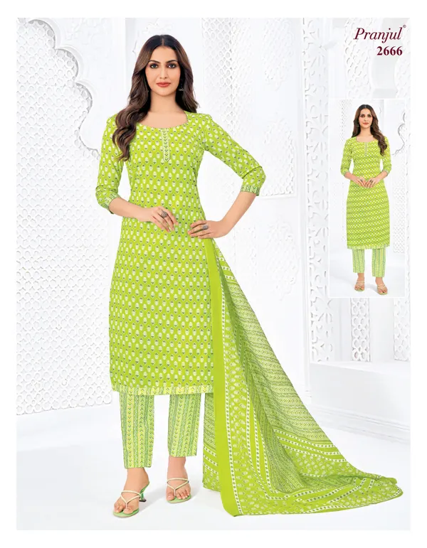 Pranjul Salwar Set with Straight Pant – Pure Cotton | SW2666