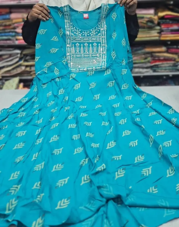 Heavy Rayon Anarkali Kurti | AK1095