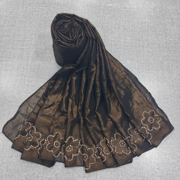Imported Fabric Hijab with Jharkhand Stone Work | HJ57