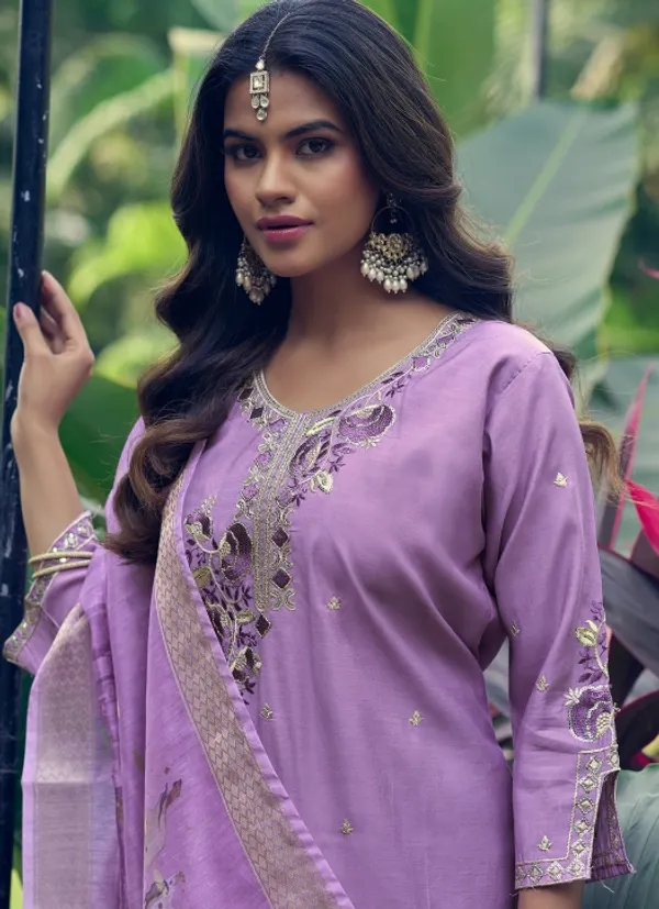 Roman Straight Kurti Bottom Dupatta Set with Side Pocket | TS3325