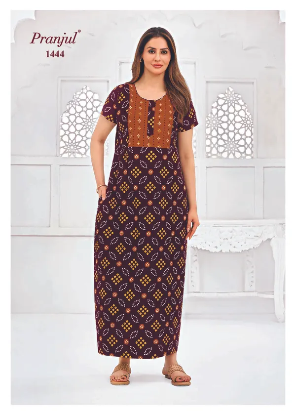 Pure Cotton Pranjul Nighty |PN1444