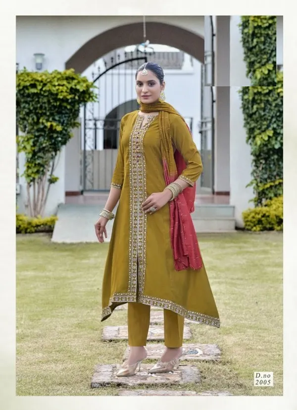 Premium Roman Cotton Silk Suit Set | TS2166