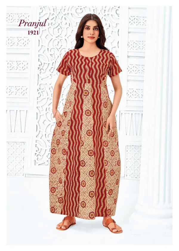 Pranjul Nighty Pure Cotton | PN1921