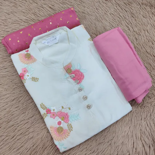 Straight Top Bottom Dupatta Set  | TS2468