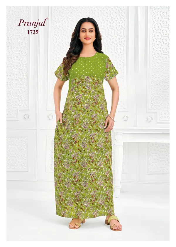 Pranjul Nighty Pure Cotton | PN1735