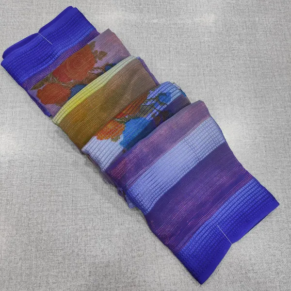 Premium Soft Multi colour Digital Chiffon Saree | SR94
