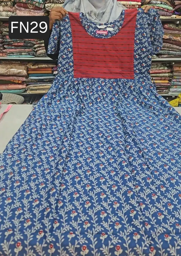 Feeding Frock Nighty / Maxi Gown | FN29