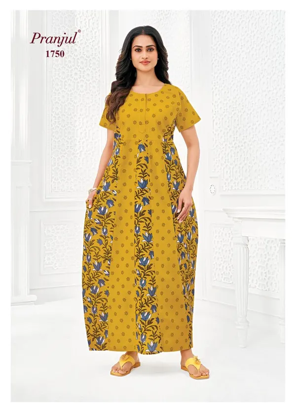 Pranjul Nighty Pure Cotton | PN1750