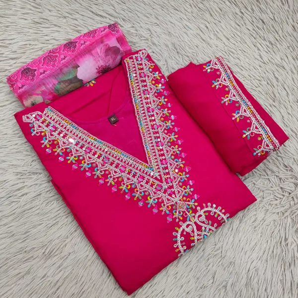 Stright Top Bottom Dupatta | TS2576