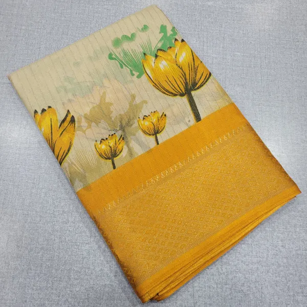 Soft Silk Saree with Zari Lines | SR165