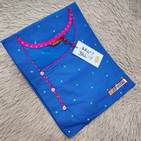 Pranjul Pure Cotton Straight Kurti | PK301