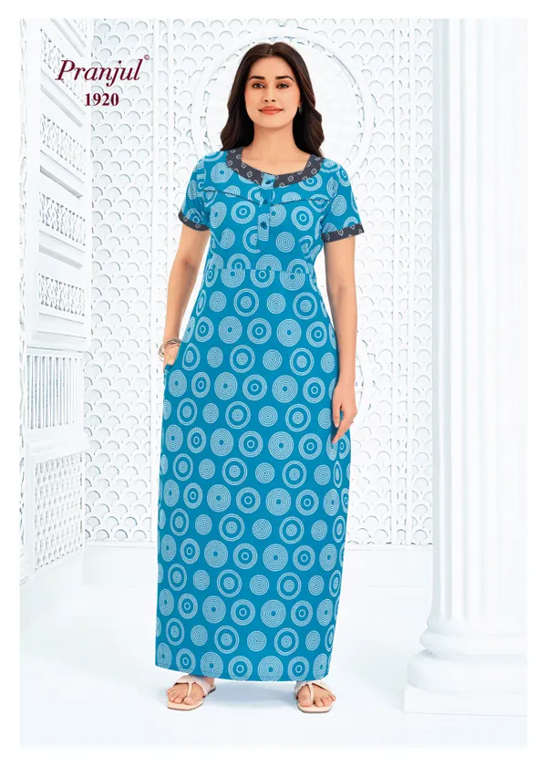 Pranjul Nighty Pure Cotton | PN1920