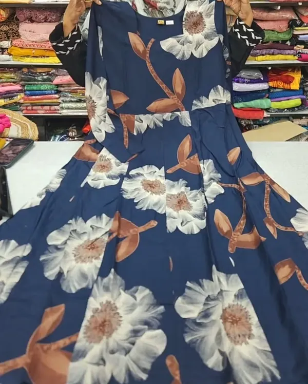Premium 1st Quality Rayon Full Hand Anarkali | AK2205