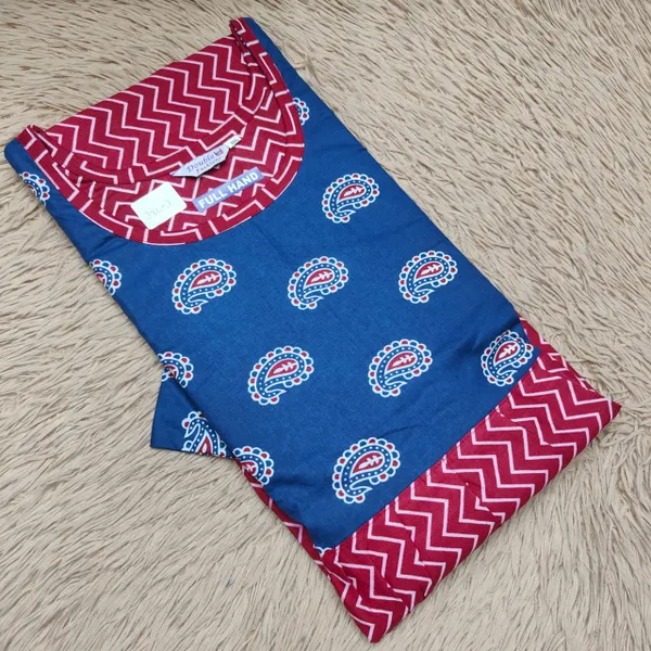 Full Hand Premium Frock Style Nighty } NT3106