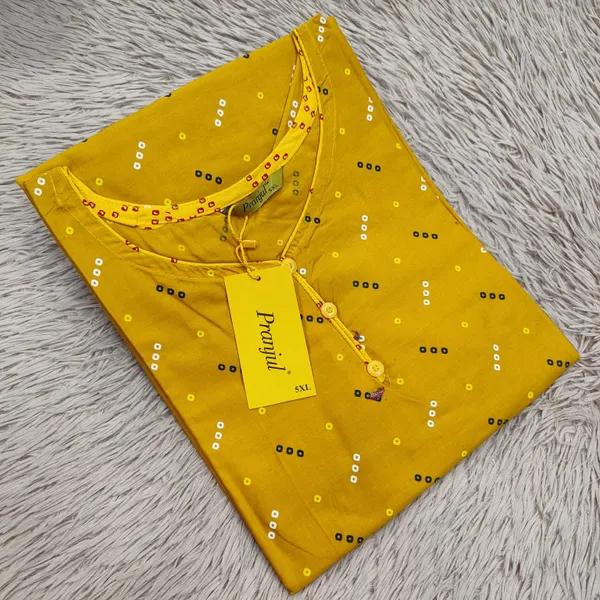 Pranjul Pure Cotton Straight Kurti | PK483