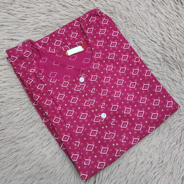 Rayon/ Cotton Stright Kurti with Side Cut | SD147