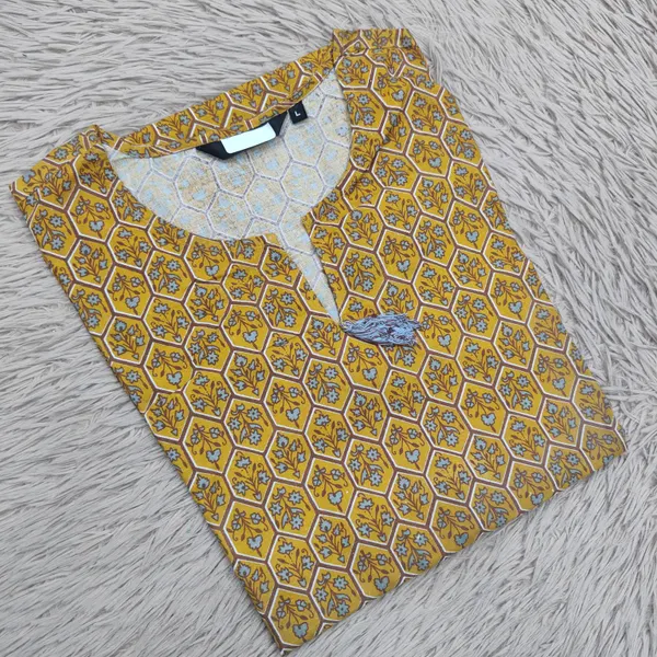 Rayon/ Cotton Stright Kurti with Side Cut | SD125