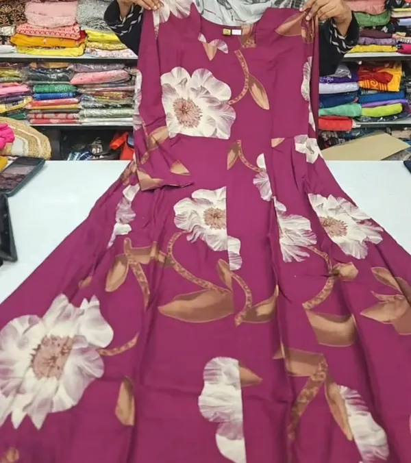 Premium 1st Quality Rayon Full Hand Anarkali | AK2203