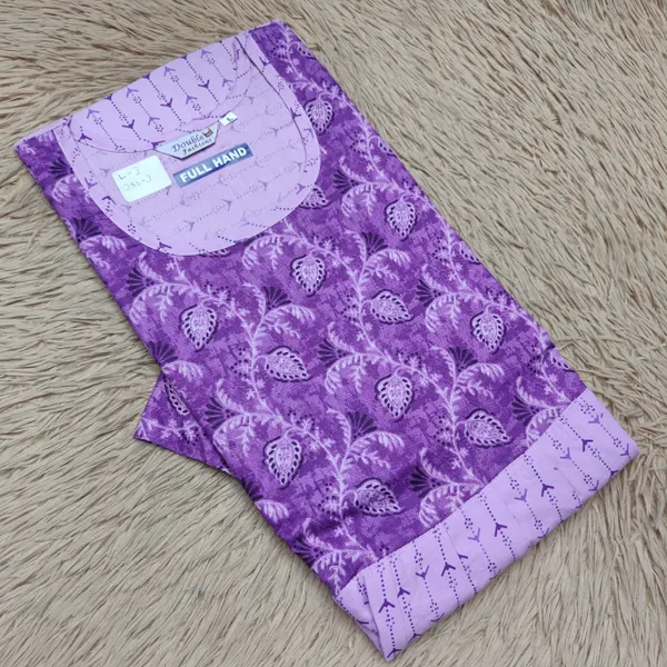 Full Hand Premium Frock Style Nighty } NT3099