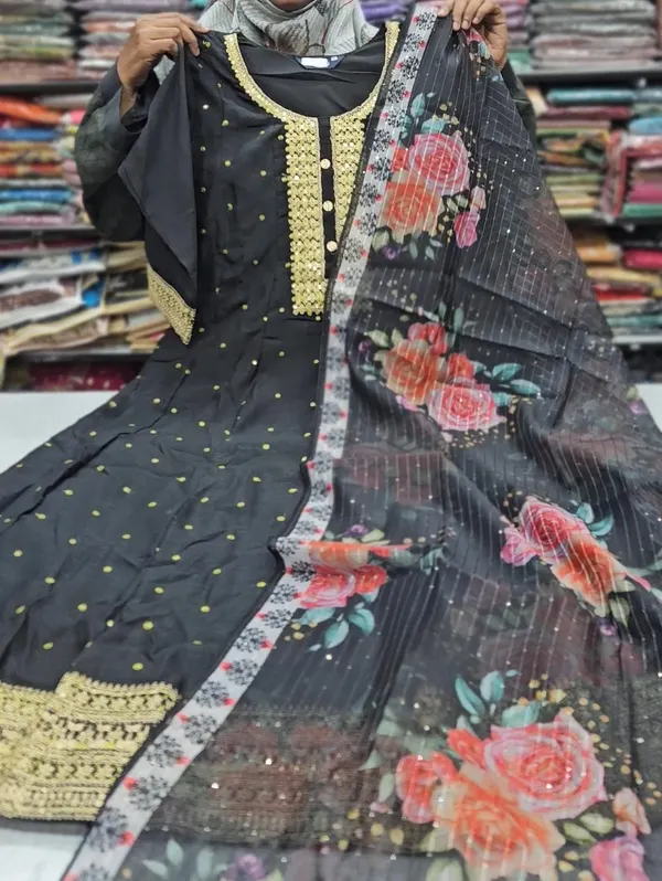 Anarkali Kurti with Dupatta | KS740